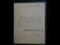 Preview: Autograph – Otto Geßler (1875–1955) – Thank-you card with autograph signature, 1927. Minister of the Reichswehr
