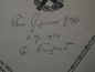 Preview: Autograph - Friedrich Lienhard (1865–1929) Schriftsteller und Journalist. Eigenhändige Unterschrift auf ein Heft