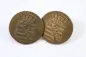Preview: 2x Uniform buttons 1832 - 1836 with the crowned coat of arms of the Kingdom of Saxony.