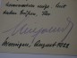 Preview: Autograph - Wilhelm Kronprinz von Preußen (1882 - 1951) - Portraitpostkarte, rückseitig handschriftlicher Text und eigenhändige Unterschrift von 1922