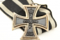 Preview: Ww1 Eisernes Kreuz 2. Klasse 1914 am Band , mit Hersteller EW, Kernschwärzung gut erhalten.