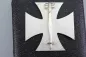Preview: Eisernes Kreuz 1.Klasse 1939 Ek1 an Nadel "L/54" im Etui, Etui markiert
