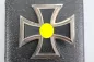 Preview: Eisernes Kreuz 1.Klasse 1939 Ek1 an Nadel "L/54" im Etui, Etui markiert