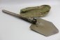 Preview: Military folding spade with spike, with belt carrying bag made of sturdy linen, bag stamped