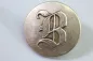 Preview: original Metall Uniform Knopf Uniformknopf mit Monogramm Buchstabe B, Preis pro Knopf