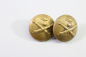 Preview: 2x Original Metall Uniform Knopf, Uniformknopf für Artillerie
