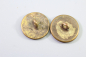Preview: Original Metall Uniform Knopf, Uniformknopf/ Livreekopf mit Krone