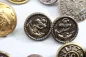Preview: 23x Livery Uniform Buttons, Metal Uniform Buttons, from an old uniform tailor's shop
