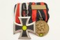 Mobile Preview: EK2 Eisernes Kreuz 2. Klasse Ordensschnalle für einen Wehrmacht Angehörigen