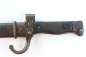 Mobile Preview: Original French Berthier bayonet model from 1892, signs of wear and pitted with rust.