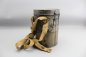 Preview: WW1 gas mask can M15 and M16 with manufacturer F. & S. original strapping