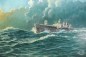 Preview: Estate NJL night hunting guide ship Togo, oil painting Togo in a storm