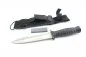 Preview: Tactical knife BLACK OPS Tanto survival knife with knife sharpener - elite military knife