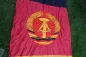 Preview: Originale zeitgenössische DDR Mast Fahne / DDR Fahne Fahne mit Wappen und VEB Kontrollnummer
