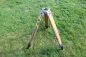 Preview: Ww2 Wehrmacht wooden tripod, tripod for theodolite, optics, directional circle or spotlight used condition, manufacturer VIB