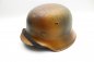 Preview: M42 Stahlhelm Hersteller hKp63 Tarnanstrich Normandie, Filmanfertigung kein Original