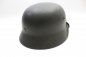 Preview: Wehrmacht M 40 EF 66/21478 Stahlhelm mit Trägername, einem Abzeichen im Top Zustand