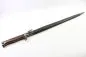 Preview: World War I Saxony, bayonet model 1898 with troop stamp, acceptance stamp, leather scabbard, Saxon ruler's monogram, maker's mark Simson & Co. Suhl Solingen