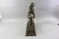 Preview: Original sculpture of a mounted German Wehrmacht cavalry soldier with steel helmet and equipment; inscribed "In memory of my service 1924–1938"
