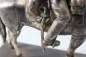 Preview: Original sculpture of a mounted German Wehrmacht cavalry soldier with steel helmet and equipment; inscribed "In memory of my service 1924–1938"