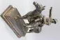 Preview: Original sculpture of a mounted German Wehrmacht cavalry soldier with steel helmet and equipment; inscribed "In memory of my service 1924–1938"
