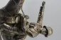 Preview: Original sculpture of a mounted German Wehrmacht cavalry soldier with steel helmet and equipment; inscribed "In memory of my service 1924–1938"