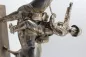 Preview: Original sculpture of a mounted German Wehrmacht cavalry soldier with steel helmet and equipment; inscribed "In memory of my service 1924–1938"