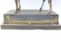 Preview: Original sculpture of a mounted German Wehrmacht cavalry soldier with steel helmet and equipment; inscribed "In memory of my service 1924–1938"