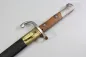 Preview: Brasilien, Seitengewehr M 1908 für Mauser Gewehre mit Leder Scheide Hersteller Simson & Co. Suhl.