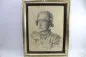 Preview: Ww2 etching Rudolf Sievers, portrait picture of a soldier pencil drawing