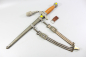 Preview: Excellent Luftwaffe officer’s dagger with an orange grip, made by SMF, Solingen. Includes acceptance stamp and hangers.