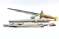 Preview: Top Luftwaffen Offiziersdolch mit orangem Griff, Hersteller SMF, Solingen Dolch - Luftwaffe, Abnahmestempel, Gehänge