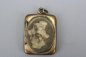 Preview: Gold-plated Art Nouveau pendant with the hair of his loved ones,