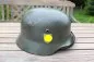 Preview: Former SS helmet M35 apple green with double emblem and acceptance stamp, manufacturer Q66