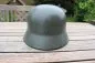 Preview: Former SS helmet M35 apple green with double emblem and acceptance stamp, manufacturer Q66
