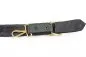 Preview: Leder Riemen mit Goldgespinnst Metallfaden