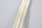 Preview: Tresse Uniform - Kragenspiegel- Silber Litze Litzenbreite 9 mm  Preis pro 0,5 m
