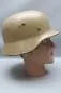 Preview: Ww2 Wehrmacht DAK Stahlhelm M40 mit 1 Emblem Afrikakorps - Tarnlackierung