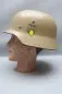 Preview: Ww2 Wehrmacht DAK Stahlhelm M40 mit 1 Emblem Afrikakorps - Tarnlackierung