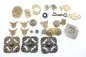 Preview: Discover a unique collection of 27 original uniform parts, buttons, badges, overlays, and buckles