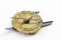 Preview: Golden glider pilot badge oval, held on the back with splints and pin for pinning