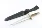 Preview: DDR Messer / Hirschfänger GML Genossenschaft Messerschmiede Leegebruch mit Lederscheide