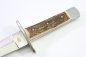 Preview: GDR knife / hunting knife from the GML Leegebruch knife forge, with leather sheath.