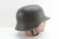 Preview: Wehrmacht Stahlhelm M42 NS66 mit einem Huber Jordan Emblem, Abzeichen und markiert