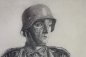 Preview: 1940 Soldier's Portrait, Unique Copy - Unique Piece by Artist Herman Kätelhön