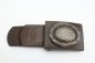 Preview: Luftwaffe belt buckle denazified With leather tongue