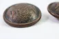 Preview: 2x Uniform buttons with heraldic motif, from an old uniform tailor's shop