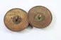 Preview: 2x Uniform buttons with heraldic motif, from an old uniform tailor's shop