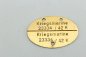 Preview: Kriegsmarine identification tag 2334/42K       Gold plated aluminum