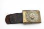 Preview: Prussian belt buckle "God with us" with leather strap